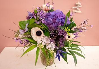 Bouquet-violet-blanc-vase